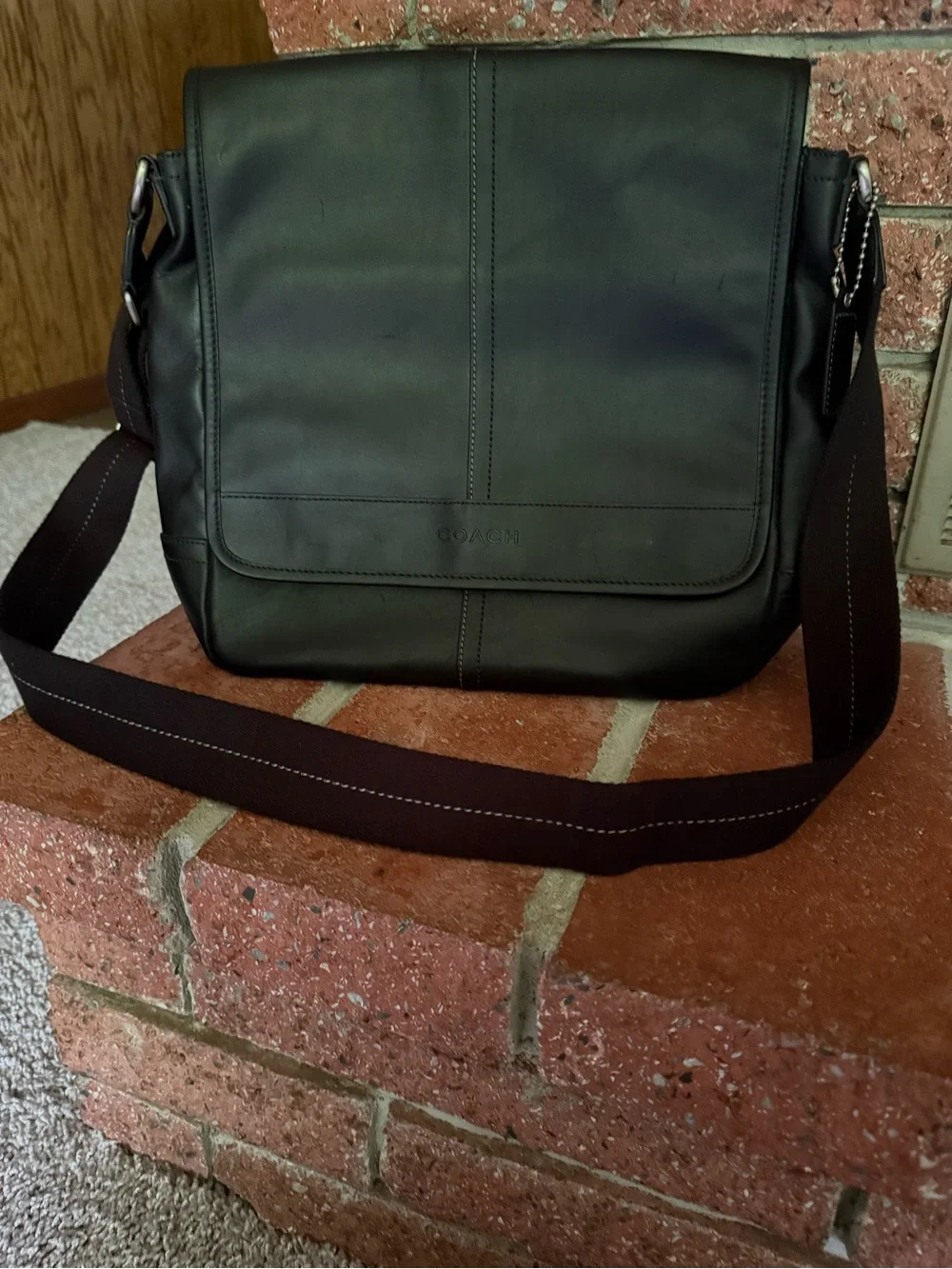 Coach Lexington Map Messenger Bag